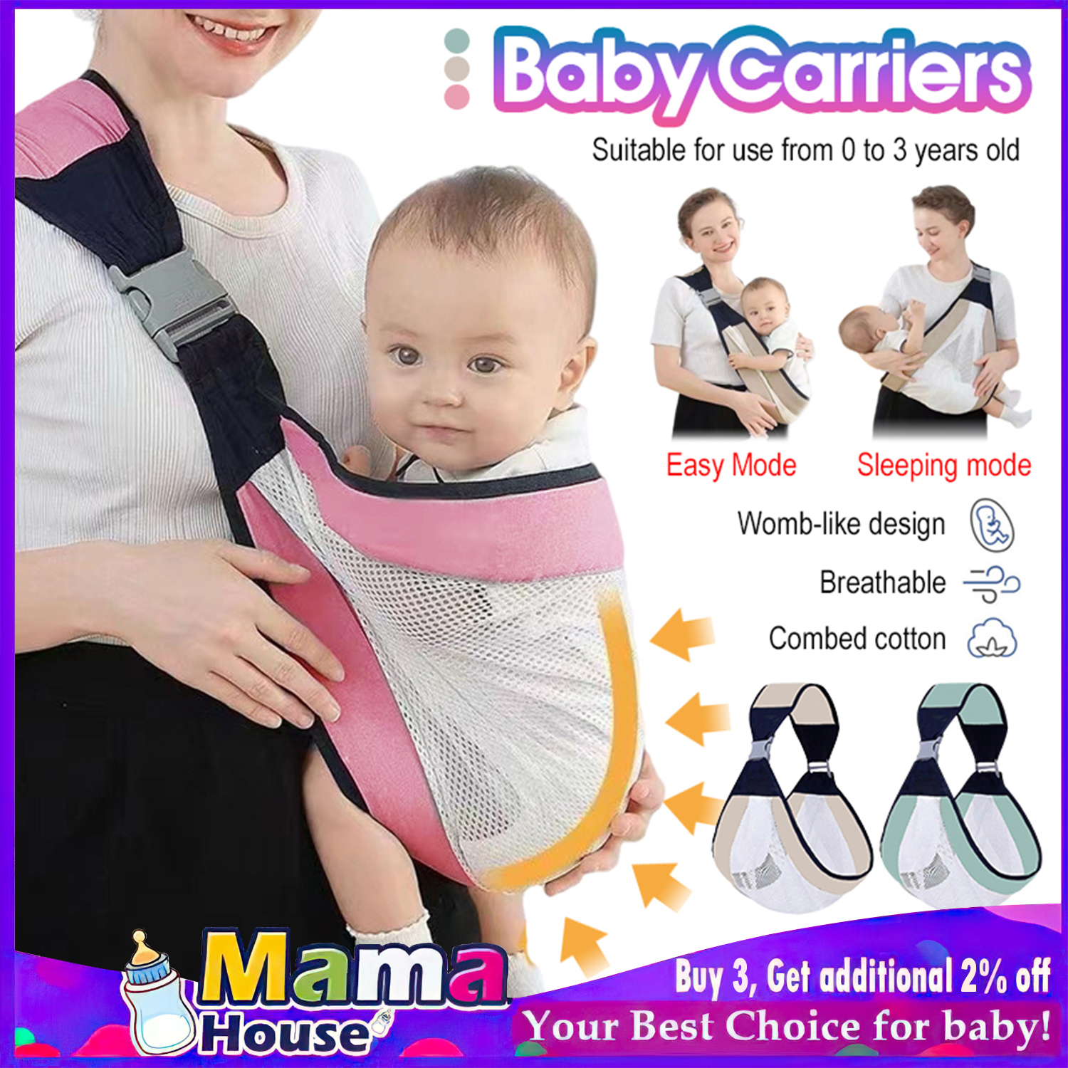 Baby carrier for 3 hot sale months