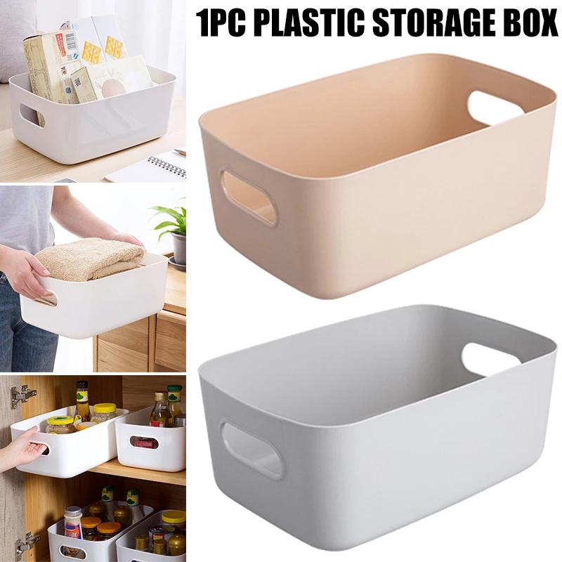 1pc Sundries Storage Box, Desktop Plastic Box, Bathroom Cosmetic