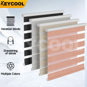 KEYCOOL Venetian Blinds - Sun Shade Privacy Roller Curtain