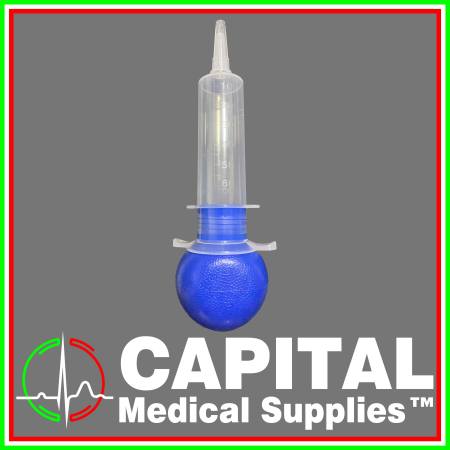 Sterile Medical Disposable Bulb Irrigation Syringe, Asepto Syringe, Feeding Syringe, 60cc