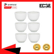 Edge 6-Piece Ceramic Asian Tea Cup Set, 110ML, Traditional Style