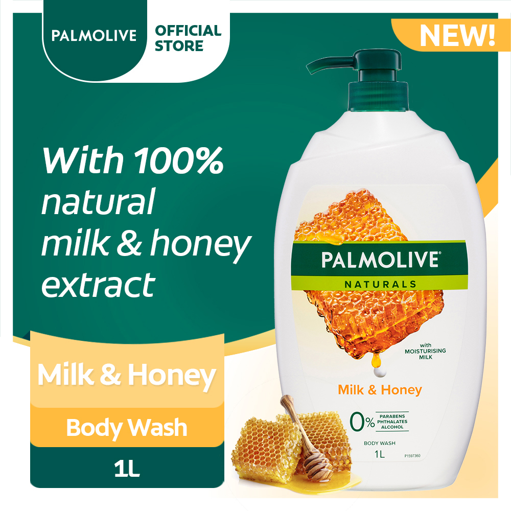 Lazada Philippines - Palmolive Naturals Moisturising Body Wash Milk and Honey 1L