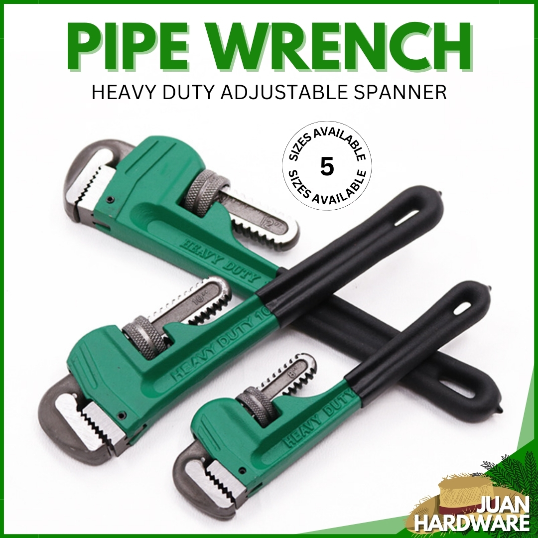 JuanHardware Heavy Duty Carbon Steel Adjustable Pipe Wrench