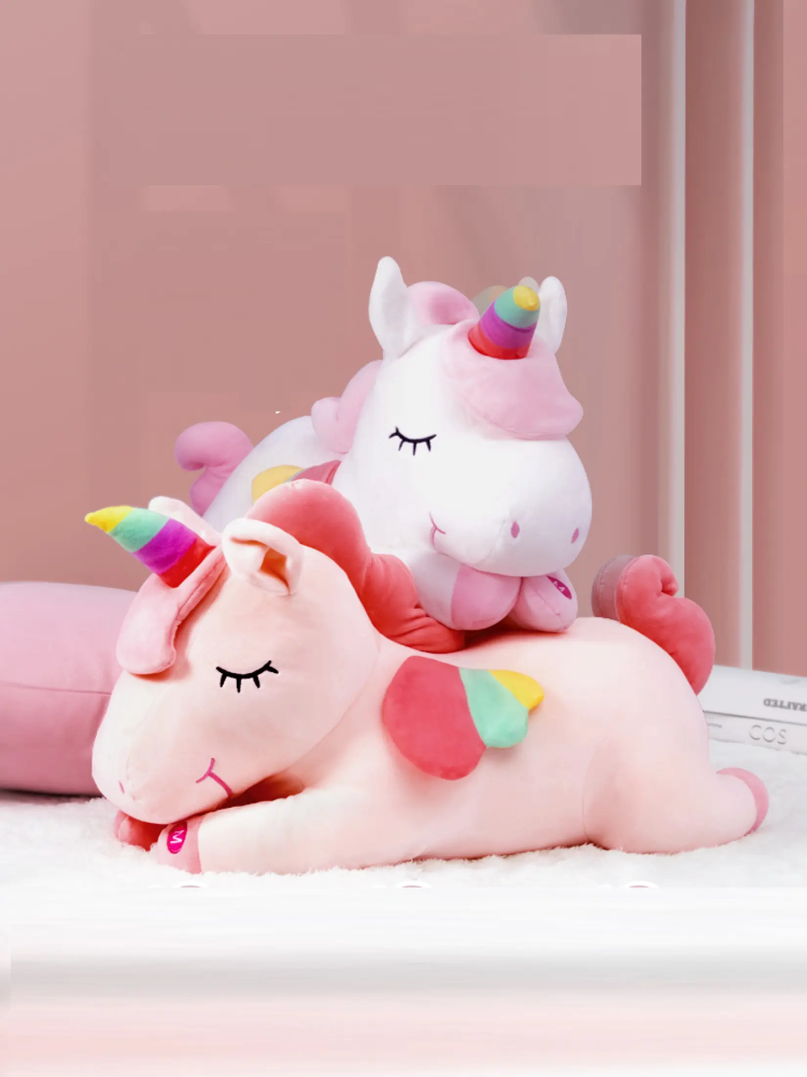 stuffed unicorn pillow