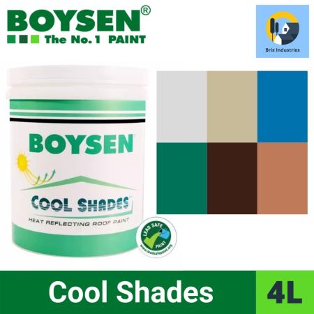 Boysen Cool Shades Roof Paint - Heat Reflecting, 7 Colors