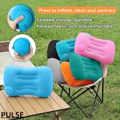 Foldable Inflatable Travel Pillow for Camping and Home Use