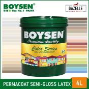 Boysen Permacoat Semi-Gloss Latex Paint - Various Sizes Available