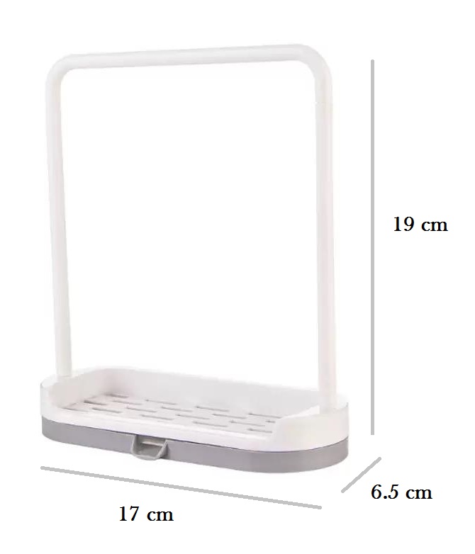Top One Rag Soap Rack Plastic Countertop Organizer Rack Detachable