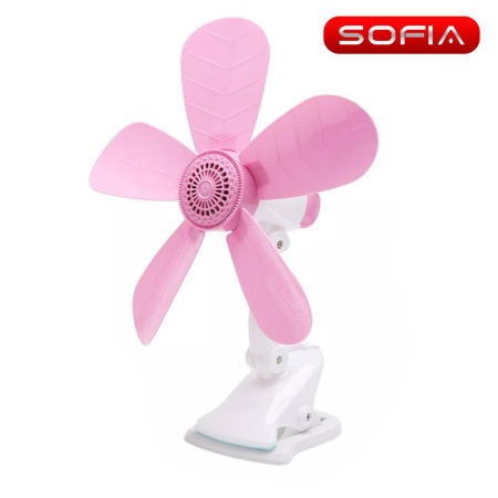Sofia 5 Leaves Portable Clip Electric Fan