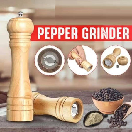 Oak Salt & Pepper Grinder Set