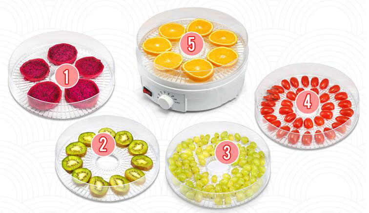 COD】Dried Fruit Machine Household Small 5-layer Food Dryer Fruit And  Vegetable Pet Meat Food Dehydration Dryer Fruit And Vegetable Dehydration  Machine Drying Air-Drying Spin Dryer.