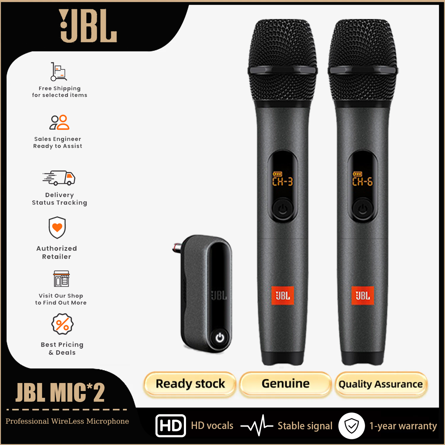 Jbl Wireless Microphone Rock One Series Uhf Digital Rechargeable
