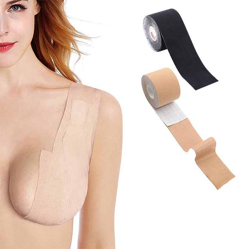 ECMLN 1 Roll 5M Boob Tape Bras DIY Women Breast Covers Breast Lift