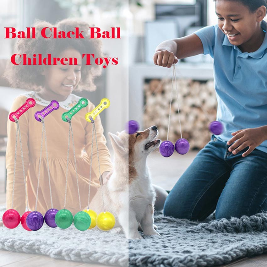 Pro-Clackers Ball Lato-Lato Toys Clack Ball giocattoli per bambini Latto  Toy Lights Ball con luci Snap Ball Shake Impact Ball Tek-Tek