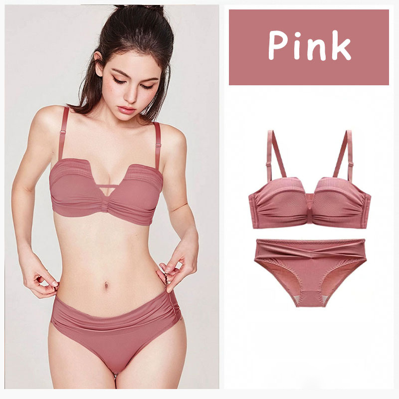 Motovita Women's Underwear Small Chest Gathered Adjustment Type Without Rims Wireless Sexy Chest Special Push Up Bra - Image 4