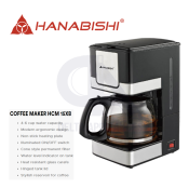 Hanabishi Coffee Maker - 1 Year Warranty (HCM 15XB)
