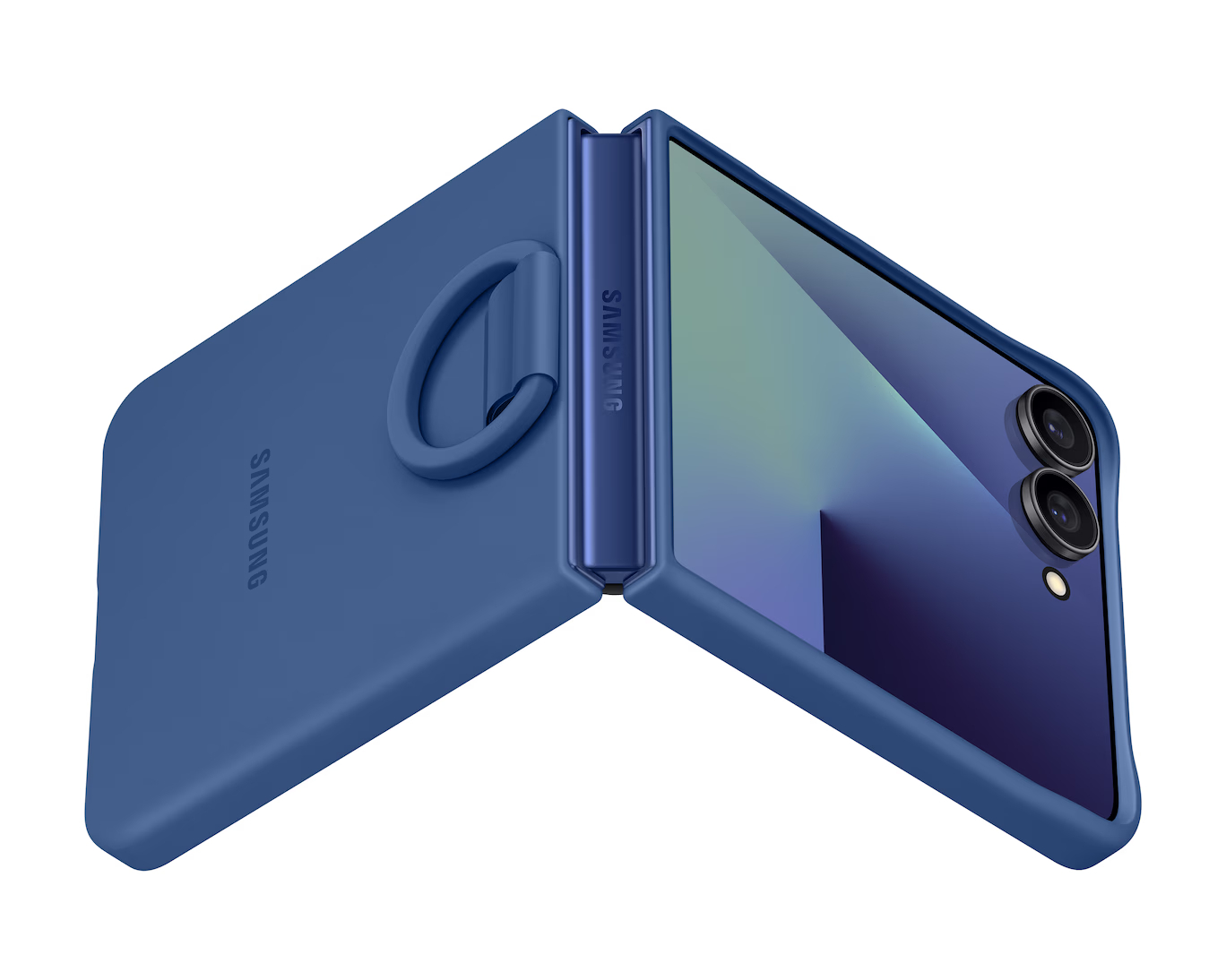 Original Samsung Official Silicone Case with Ring for Galaxy Z Flip7 - Image 3