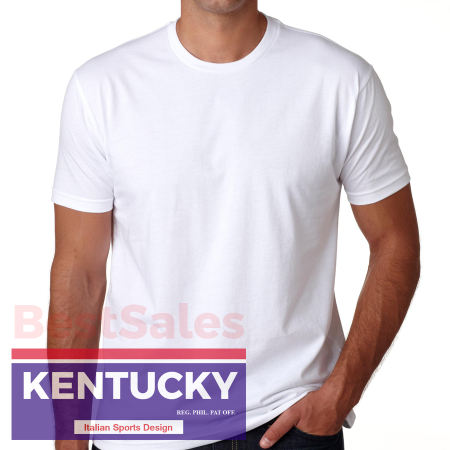 Kentucky Round Neck T-Shirt White for Adult