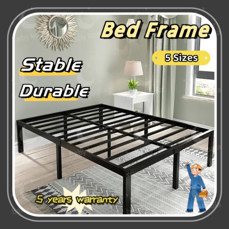 Heavy Duty Metal Bed Frame in 6 Sizes, Home Used