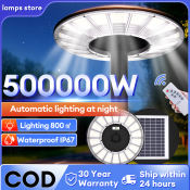 UFO 500000W Solar Street Light with Motion Sensor & Remote