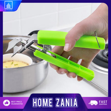 Home Zania Hot Plate Gripper, Stainless Steel Bowl Clip, Kitchen Retriever Tongs Bowl Dish Pan Clamp