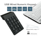 Wireless Mini Numeric Keypad for Android, Windows, iOS, macOS