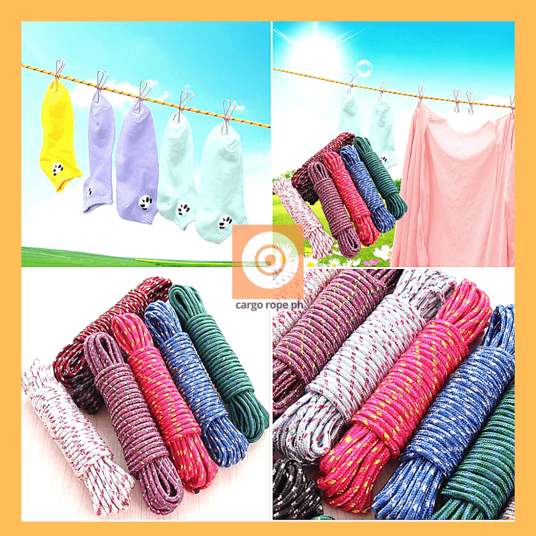Multicolor Sales jieGorge 10 m Line Rope Clothesline Multifunction Nylon Washing Clothes String ITBU 