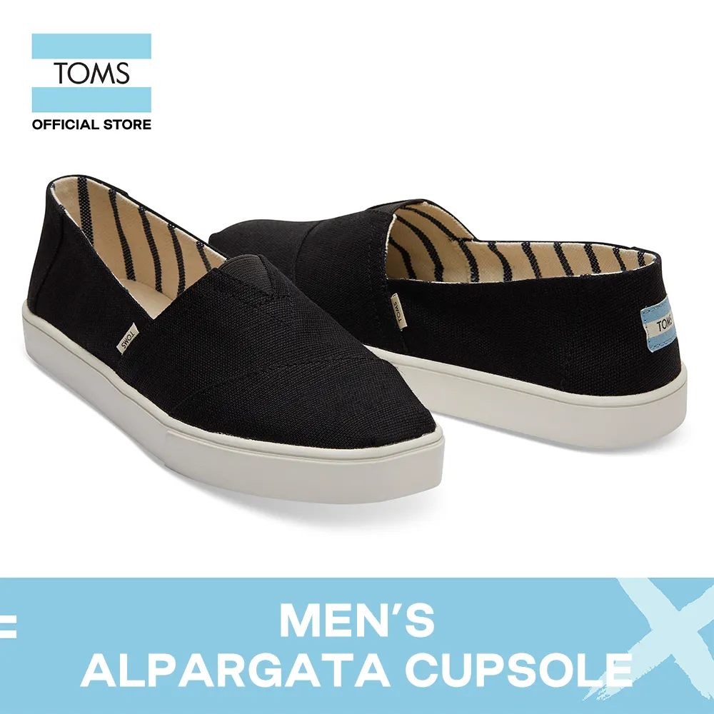 toms black heritage canvas cupsole