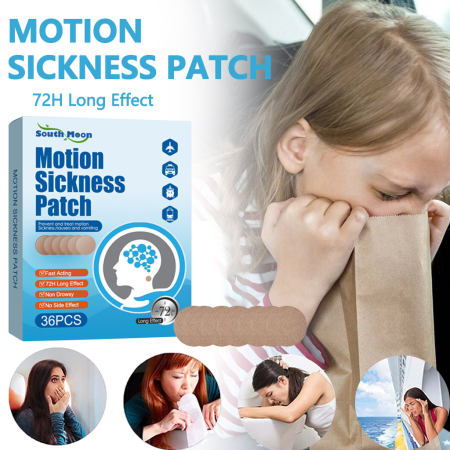 Original 36Pcs Carsickness Patch Fast Acting 72H Long Effect Relief Nausea Dizzy Treatment Travel Motion Sickness Patch