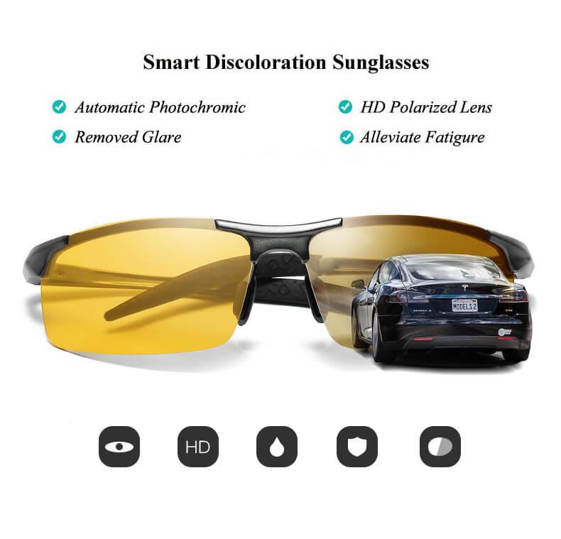 Aoron™ Night Vision Photochromic Polarized Sunglasses~ FREE SHIPPING ...