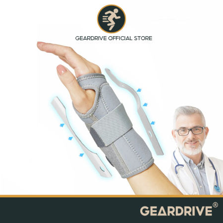 GEARDRIVE Wrist Brace - Pain Relief for Carpal Tunnel