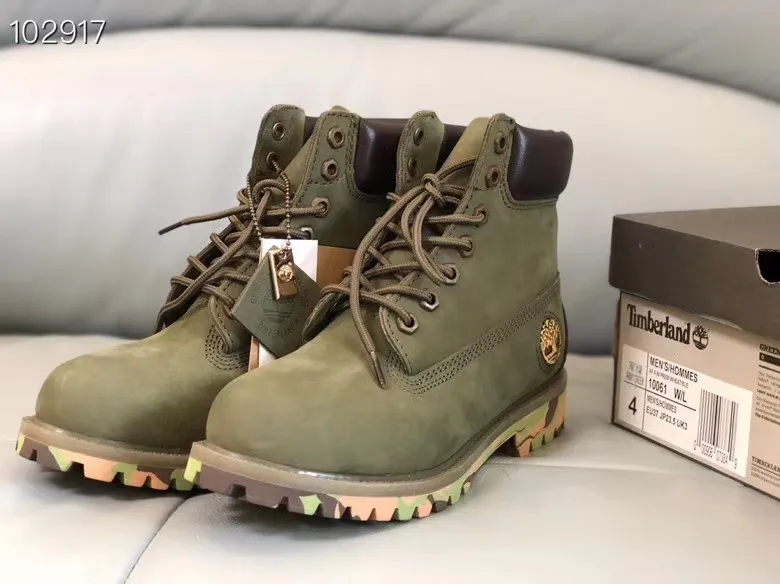 army green timberlands mens