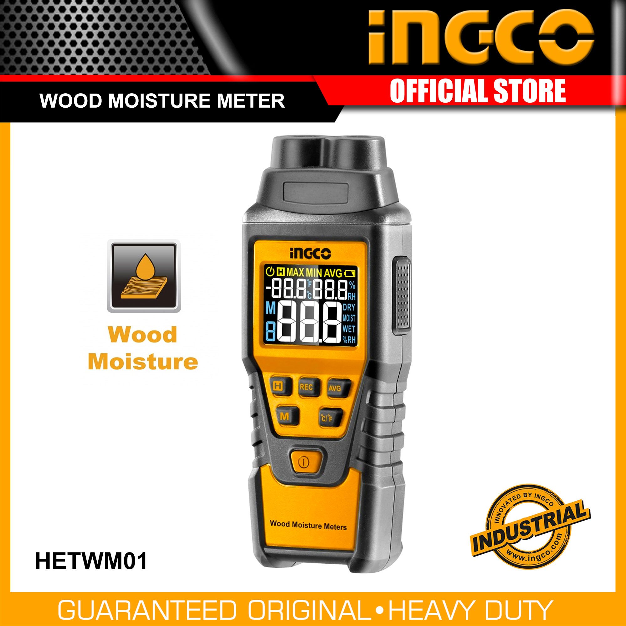 INGCO Wood Moisture Digital Meter HETWM01 IPT