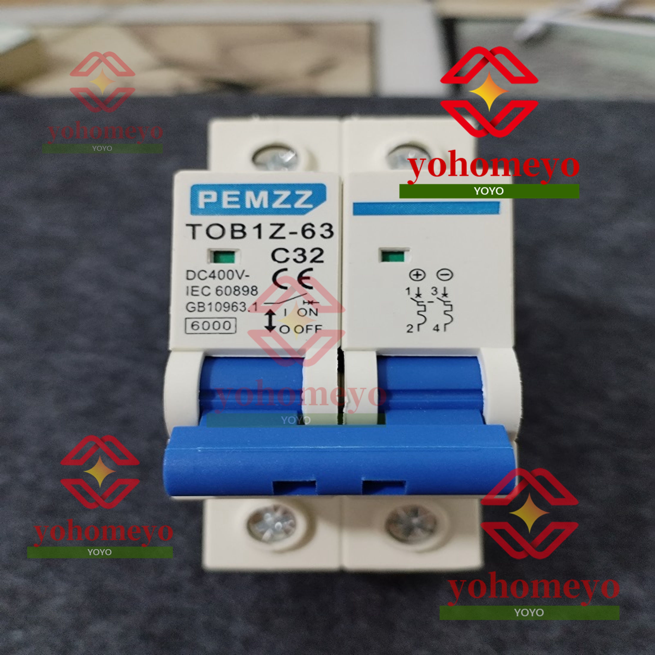 Miniature Circuit Breaker 10A / 16A / 20A / 32A / 40A / 50A / 63A, 2-poles, 220VAC / 230VAC / 400VAC MCB SALE / JAXHAND / ELECTRICALS / Amperes /Circuit Breaker / Lowest Price - Image 3