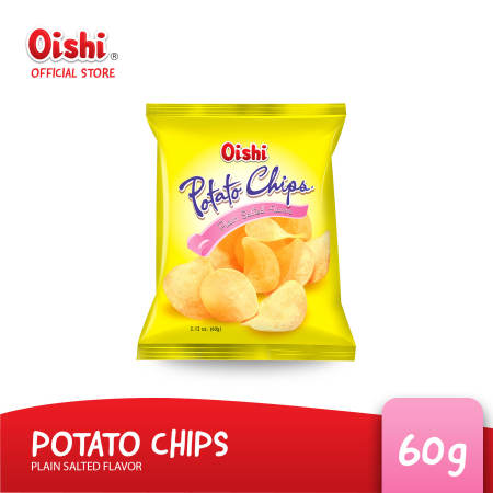 Oishi Potato Chips Plain Salted 60g