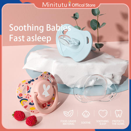 Minitutu Silicone Baby Pacifier - Soft and Anti-flatulence (Brand: Minitut