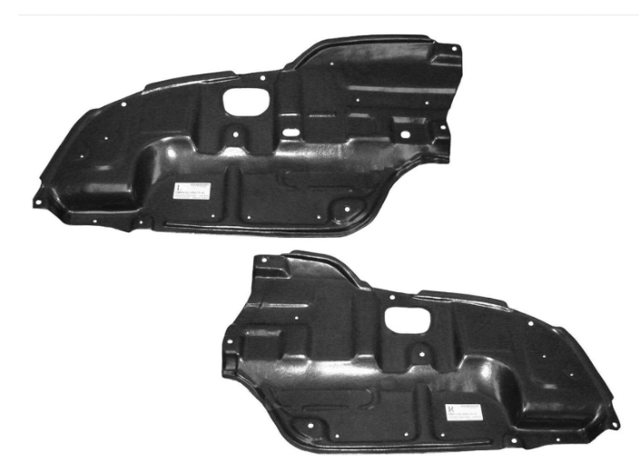 Under Engine Splash Guard For Toyota Sienna 2021-2024 – Black Plastic/Steel With Hardware