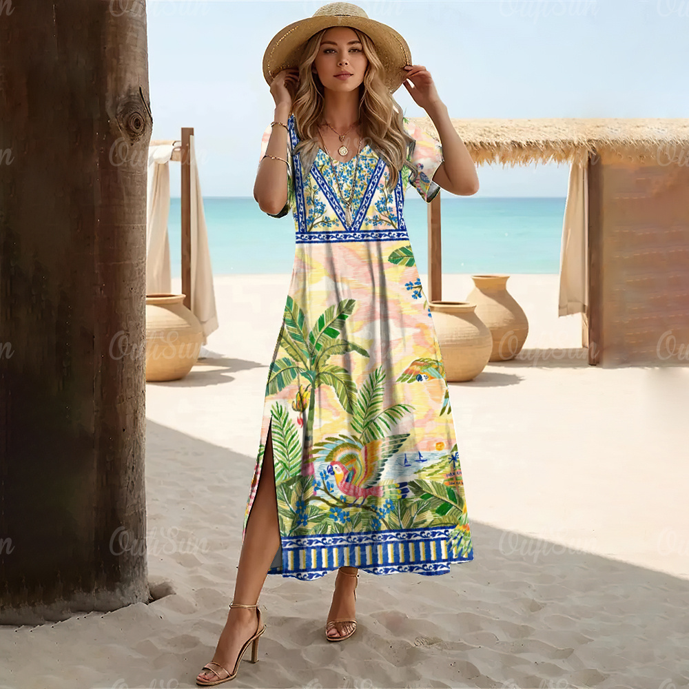 hawaiian boho dress Hawaiian Outfit Bohemian Outfit For Debut Shop Hawaiian Dress For Debut  Online With Best Discounts And