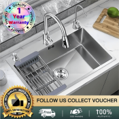 304 Stainless Steel Sink with Optional Faucet Set