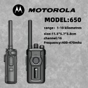 THELITLAMP 650 Two-Way Radio Walkie Talkie Set