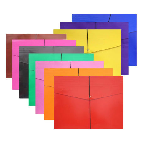 Colored Expanded Envelope with Garter Long Size For Files