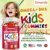 Simanda Omega + DHA Gummies for Kids - Immunity & Brain Support