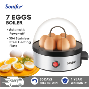 Sonifer Rapid Egg Cooker: 7 Egg Capacity, Auto Shut Off