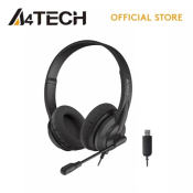 A4Tech HU-10 High Performance Usb Headset Black