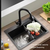 Black Nano kitchen sink 304 stainless undermount sink