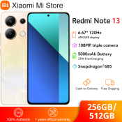 Xiaomi Redmi Note 13 Smartphone 256GB/512GB Snapdragon® 685 108MP camera 120Hz 6.67"AMOLED display 33W charging Global Version