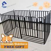 overstriking dog fence heavy duty large Square tube size 120*60（6PCS）dog cage dog Stackable Diy Extendable