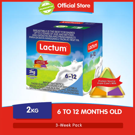 Lactum for 6-12 Months Old 2kg Infant Formula Milk Supplement Powder