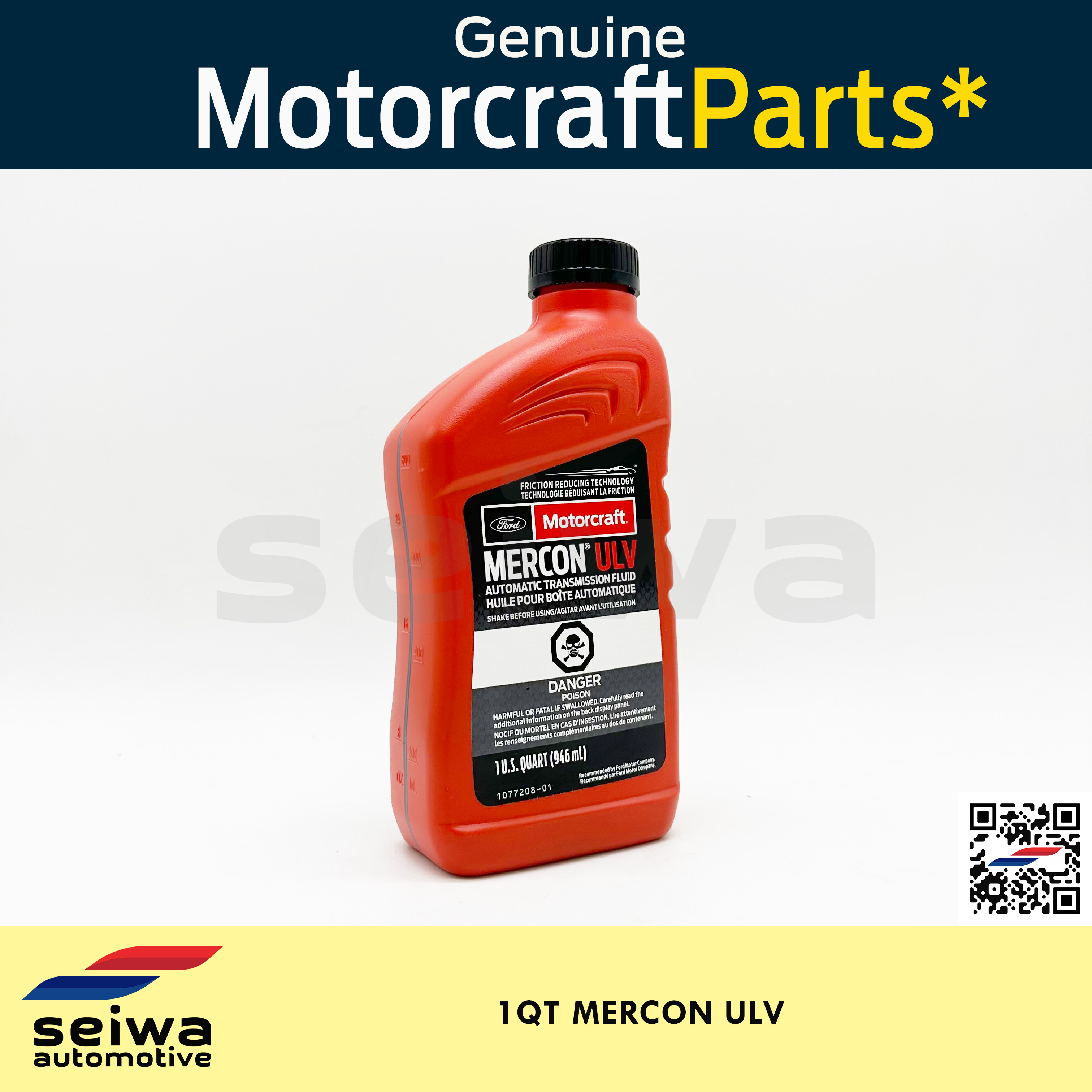 1 QUART] Motorcraft Mercon V Transmission Fluid - Genuine