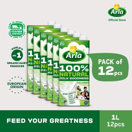 Arla Full Cream Milk 1L 12-Pack